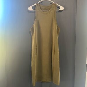 lululemon athletica Olive Green Sleeveless Athletic Dress